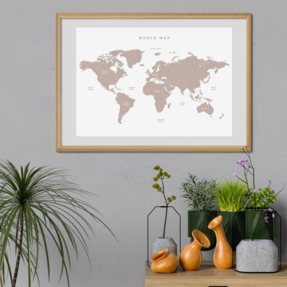 Map of The World Wall Art